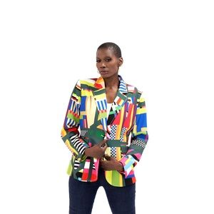 SOLD Sassy Jones 2 piece patchwork suit